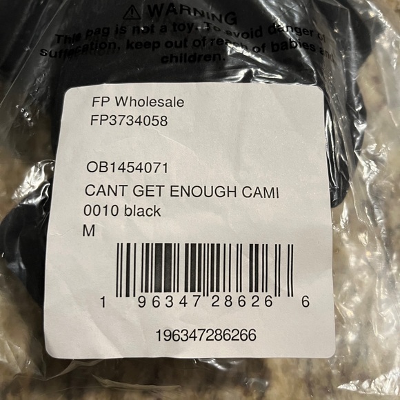 💗GET 20% OFF💗 NWT FP Movement Can't Get Enough Cami - Black - Picture 7 of 9